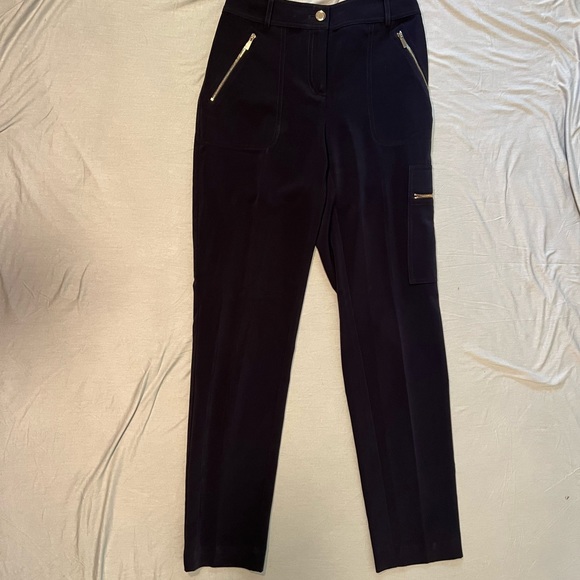 St. John Size 2 Navy Blue Slacks - Picture 1 of 5